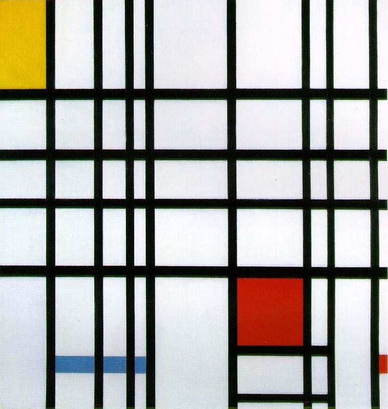 Pieter Cornelis (Piet) Mondriaan Composition with Yellow, Blue, and Red